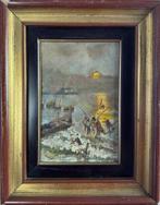 Italiaanse school (XX) - Pescatori al tramonto, Antiek en Kunst, Kunst | Schilderijen | Klassiek