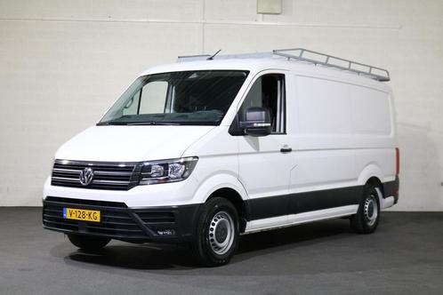 Volkswagen Crafter 2.0 TDI 140pk L3 H2 Airco Imperiaal Trap, Auto's, Bestelauto's, Lease, Handgeschakeld, Wit, Financial lease