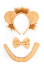 Leeuw Beige Haarband Oren Strik Staart Diadeem Set Lichtbrui, Kleding | Dames, Carnavalskleding en Feestkleding, Ophalen of Verzenden