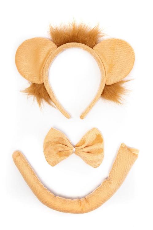 Leeuw Beige Haarband Oren Strik Staart Diadeem Set Lichtbrui, Kleding | Dames, Carnavalskleding en Feestkleding, Accessoires, Nieuw