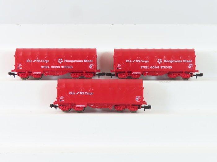 Roco N - 25383/25382 - Modeltrein goederenwagon (3) - 3x, Hobby en Vrije tijd, Modeltreinen | N-Spoor
