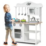 Kinderspeelkeuken Houten Speelkeukenset 60 x 30 x 83 cm Wit, Kinderen en Baby's, Speelgoed | Overig, Nieuw, Verzenden