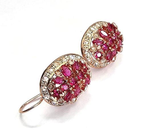 Zonder Minimumprijs - Oorbellen - 9 kt. Roségoud, Zilver -, Sieraden, Tassen en Uiterlijk, Oorbellen