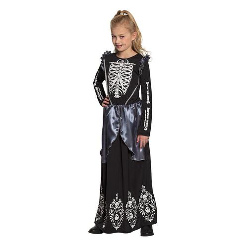 Halloween Skelet Kostuum Koningin Kind, Hobby en Vrije tijd, Feestartikelen, Nieuw, Verzenden