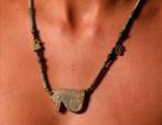 Oud-Egyptisch Faience Udjat (oog van Horus) amuletten