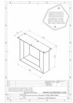 Stalen onderstel salontafel - U coffee leg heavy - Nordstahl, Verzenden, Nieuw