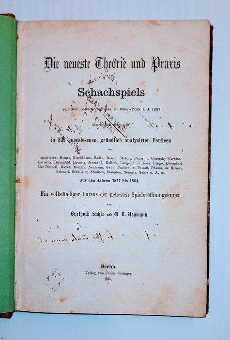 Berthold Suhle - G.R. Neumann - Die neueste Theorie und, Antiek en Kunst, Antiek | Boeken en Bijbels