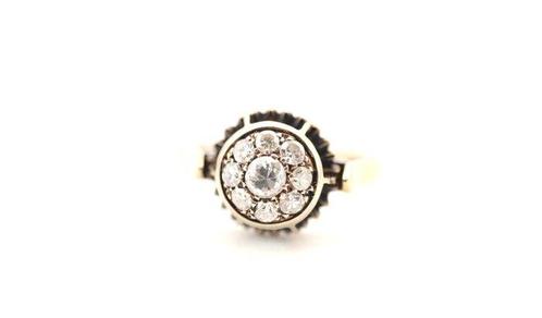 Ring - 19.2 kt. Witgoud Diamant (Natuurlijk), Sieraden, Tassen en Uiterlijk, Ringen