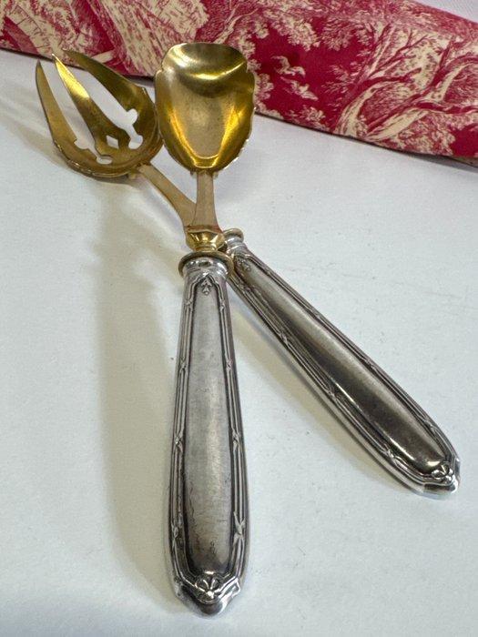 Minerva - Saladebestek (2) - .925 zilver - 1900-1910, Antiek en Kunst, Antiek | Goud en Zilver