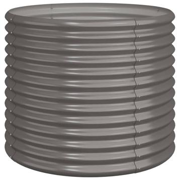 Stalen Plantenbak 80cm Grijs | Tweedekansje | OP = OP beschikbaar voor biedingen