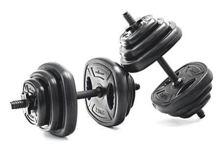 Halterset krachttraining 20 kg - dumbbellset 20 kg  12 pl..., Sport en Fitness, Fitnessmaterialen, Nieuw, Ophalen of Verzenden