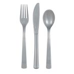 Zilver Bestek Plastic 18 delig, Verzenden, Nieuw