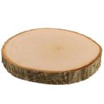 Grote houten schijf of plank met schors Ø 10 cm dikte is, Nieuw