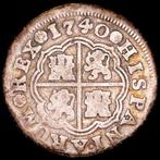 Spanje. Felipe V. Real Acuñada en Madrid en 1740. Ensayador