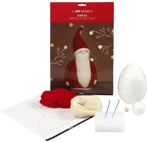 DIYkit Pakket Hobbyset Kerstman Santa 20 cm zelf maken, Hobby en Vrije tijd, Knutselen, Nieuw, Ophalen of Verzenden