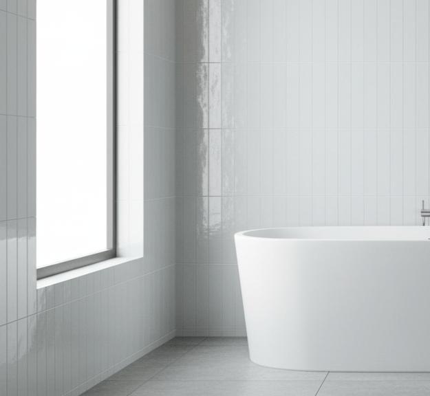 Wandtegel Ragno Gamma Lichtgrijs Dust Glans 5x20, Doe-het-zelf en Verbouw, Tegels, Minder dan 20 cm, 20 tot 40 cm, 10 m² of meer