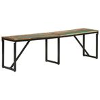 vidaXL Bankje 160x35x46 cm massief gerecycled hout, Huis en Inrichting, Banken | Voetenbanken en Poefen, Verzenden, Nieuw