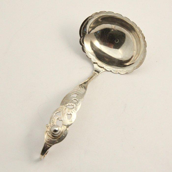 Antieke roomlepel - handwerk - Van der Meulen, Joure, Antiek en Kunst, Antiek | Goud en Zilver