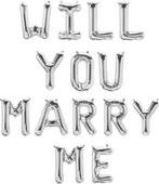 25-delige ballonnen set Will You Marry Me rose goud, Verzenden, Nieuw, Versiering, Valentijn of Romantisch