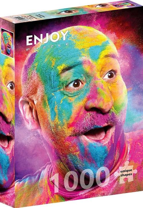 Bald Man Laughing Puzzel (1000 stukjes) | Enjoy Puzzle -, Hobby en Vrije tijd, Denksport en Puzzels, Nieuw, Verzenden