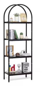 Industriële Boekenkast Metaal & MDF – 4/5 Open Planken, Huis en Inrichting, Verzenden, Nieuw