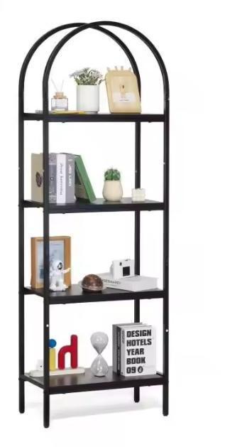 Industriële Boekenkast Metaal & MDF – 4/5 Open Planken, Huis en Inrichting, Keuken | Keukenelementen, Nieuw, Verzenden
