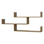 Wandrek Grimstad met 3 planken 119x18x55 cm houtkleurig, Huis en Inrichting, Woonaccessoires | Wandplanken en Boekenplanken, Verzenden