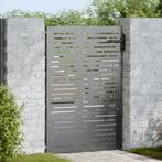 vidaXL Tuinpoort Zwart 105 x 150 cm Poedergecoat staal, Tuin en Terras, Verzenden, Nieuw
