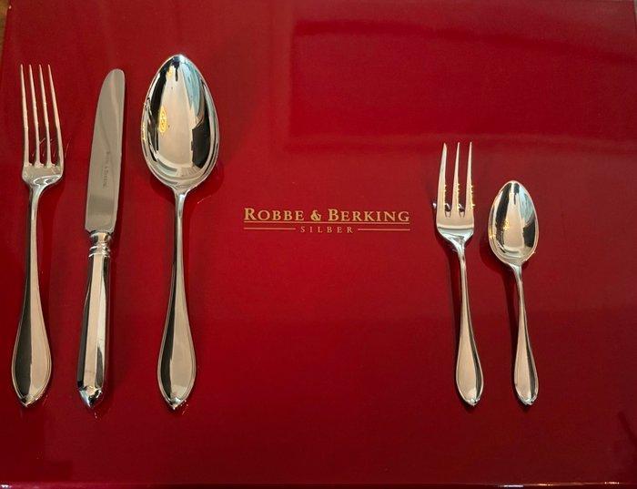 Bestekset (24) - .800 zilver - Robbe & Berking Navette, Antiek en Kunst, Antiek | Goud en Zilver