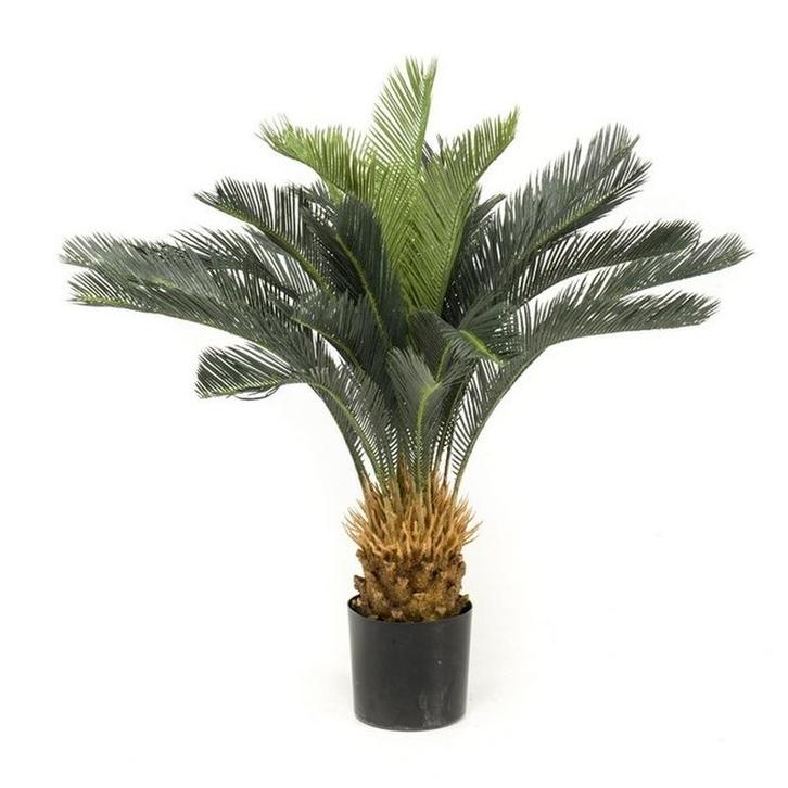 Groene Cycas revoluta/vredespalm kunstplant 90 cm in pot -.., Huis en Inrichting, Kamerplanten, Ophalen of Verzenden