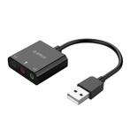 Orico USB-A - 3x 3,5mm Jack OMTP headset audio, Audio, Tv en Foto, Audiokabels en Televisiekabels, Nieuw, Ophalen of Verzenden