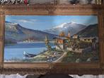 European school XXe - Mountain landscape, Antiek en Kunst, Kunst | Schilderijen | Klassiek