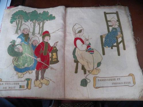 Ellen Clapsaddle - Au Pays des Sabots [imprimé sur tissu] -, Antiek en Kunst, Antiek | Boeken en Bijbels