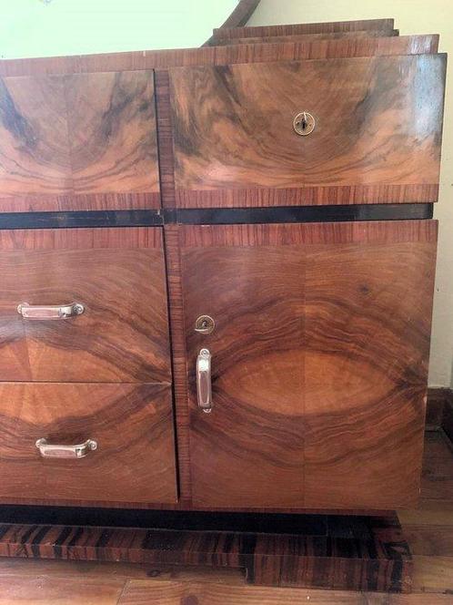 Ladekast (2) - Knoesthout - met ronde spiegel, Antiek en Kunst, Kunst | Designobjecten