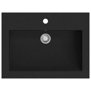 Wasbak Zwart Graniet 600mm - Retourdeal - 55% Korting! beschikbaar voor biedingen