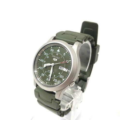 Seiko - Military Seiko 5 Green 21 Jewels AT - Zonder, Sieraden, Tassen en Uiterlijk, Horloges | Antiek