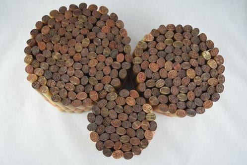 350 Antieke houten Hanko-seals, unieke Japanse, Antiek en Kunst, Antiek | Overige Antiek