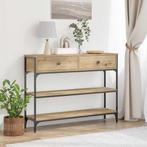 vidaXL Console Tafel met lade artisanaal eikenkleurig 100 x, Huis en Inrichting, Tafels | Bijzettafels, Verzenden, Nieuw, 60 cm of meer