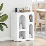 vidaXL Dressoir Wit 59 x 35 x 80.5 cm Bewerkt hout, Huis en Inrichting, Kasten | Dressoirs, Verzenden, Nieuw, Overige houtsoorten