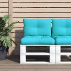 vidaXL Palletkussens 2 st oxford stof turquoise, Huis en Inrichting, Woonaccessoires | Kussens, Verzenden, Nieuw