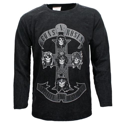 Guns N’ Roses Cross Dip Dye Longsleeve T-Shirt - Officiële, Kleding | Heren, T-shirts, Verzenden