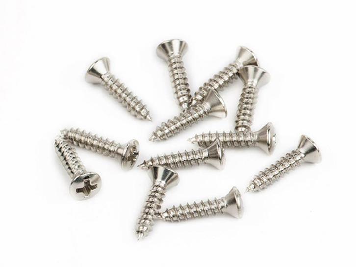 Fender slagplaat schroeven 12 stuks nikkel, Muziek en Instrumenten, Instrumenten | Onderdelen, Verzenden