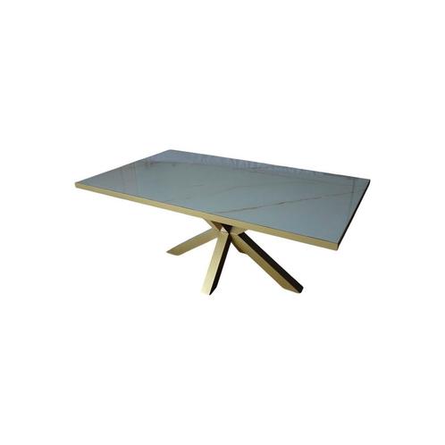 EETTAFEL Cristallo gold, Huis en Inrichting, Tafels | Eettafels, Nieuw, Ophalen of Verzenden