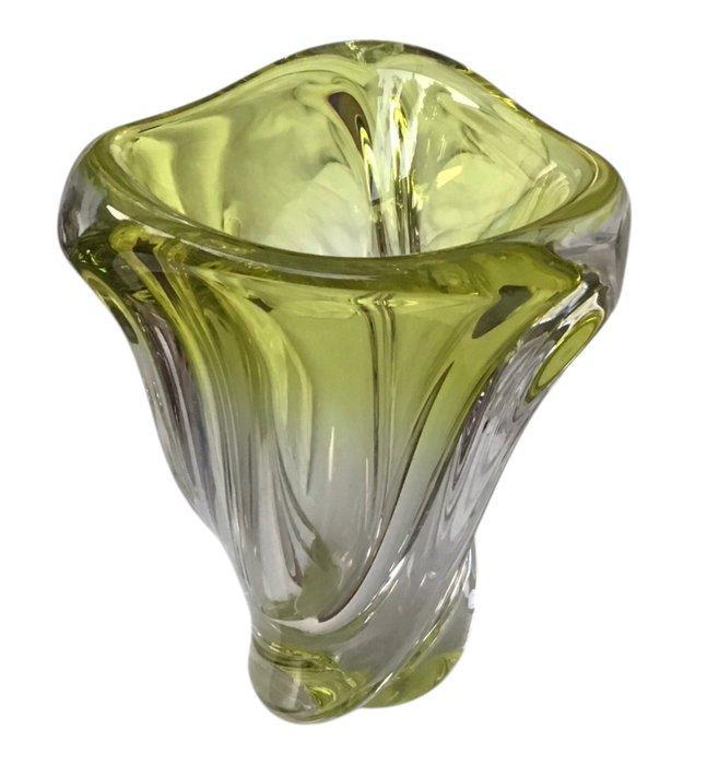 Val Saint Lambert - Vaas - Ondertekend, opgeblazen en, Antiek en Kunst, Antiek | Glas en Kristal