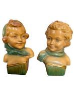 ARNOVA - Beeldje - Set meisjeshoofden ARNOVA 352 en 353 (2), Antiek en Kunst