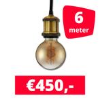 LED Railverlichting Horeca Craft Gold 6 spots + 6M rails, Ophalen of Verzenden