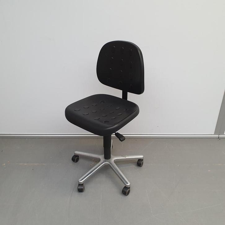Labkoo medische werkstoel - PU kunststof zwart - ihv 43-57 c, Huis en Inrichting, Stoelen, Ophalen of Verzenden