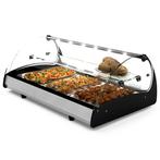 Verwarmde Tapasvitrine | SPLENDID | Zwart/RVS | 60°C/70°C |, Verzenden, Nieuw in verpakking