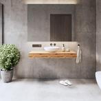 Wastafelblad Gliss Design Topdek 100x46 cm Ruw Natuur Incl., Ophalen of Verzenden, Nieuw, Bad
