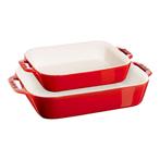 Staub Ovenschalen Set – Rood – 2 stuks, Verzenden, Nieuw